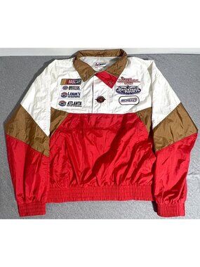 Vintage NASCAR Winston Cup Jacket Mens XL Red White Chase Racing 2000